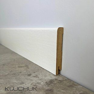 Плінтус Kluchuk MDF Дуб білий 60 мм MDF-D6001 фото