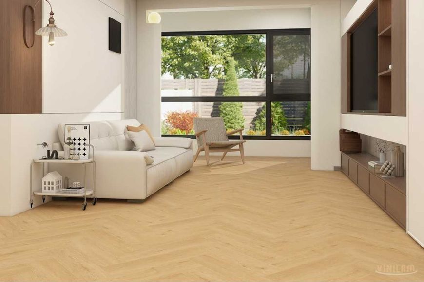 Вінілове покриття Vinilam Parquet Herringbone 2,5 мм Дуб Карпатський 881823 881823 фото