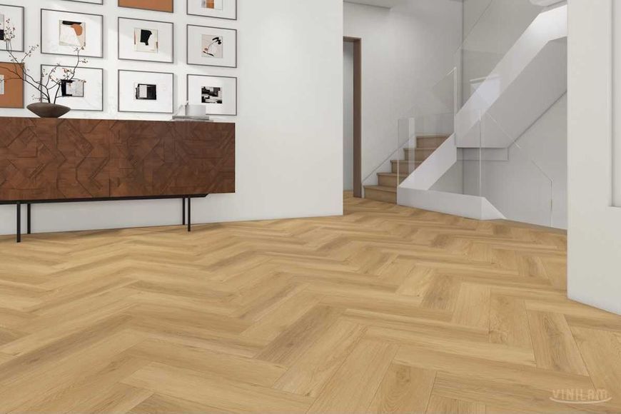 Вінілове покриття Vinilam Parquet Herringbone 2,5 мм Дуб Баррік WF 0472 52810 фото