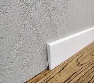 Плінтус Kluchuk MDF RAL 9003 Білий 60х12х2000 мм. MDF-М60 MDF-М60 фото